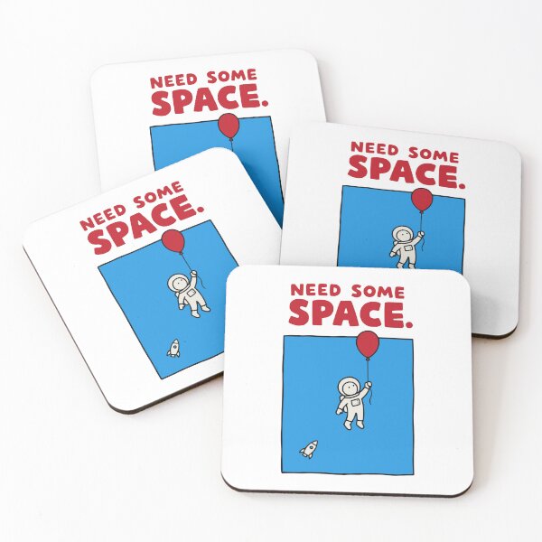Item preview, Need Some Space Funny Astronaut Balloon Space Pun  designed and sold by MotionBanana Art.