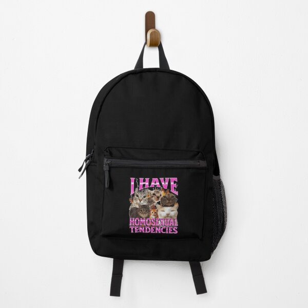 Item preview, I Have Homosexual Tendencies Funny Cat Meme Y2K Style designed and sold by tadmercado.