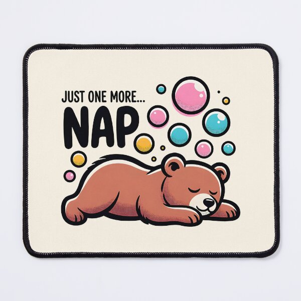 Item preview, Just One More Nap Animals Illustration designed and sold by SplashTastic.