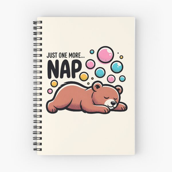 Item preview, Just One More Nap Animals Illustration designed and sold by SplashTastic.