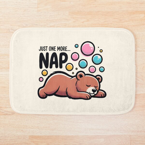 Item preview, Just One More Nap Animals Illustration designed and sold by SplashTastic.