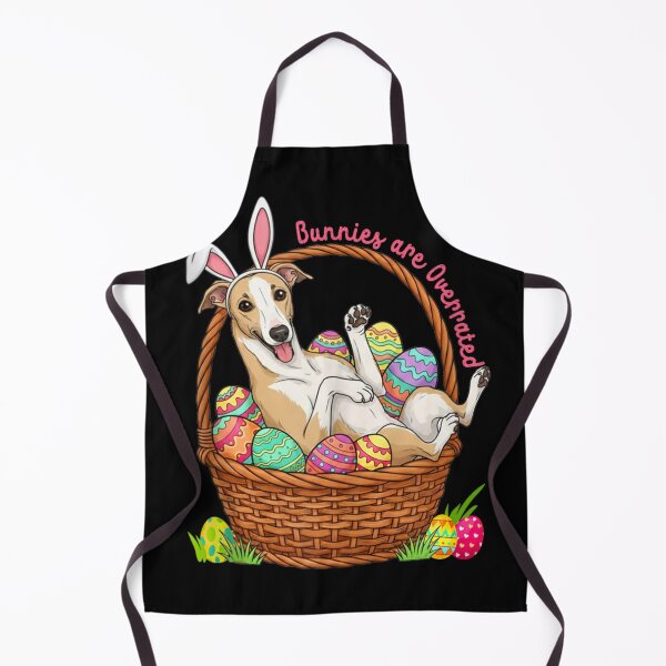 Item preview, Funny Easter Greyhound Dog In Basket Bunnies Are Overrated Cute Pet Puppy Art designed and sold by YubitaLeLe.