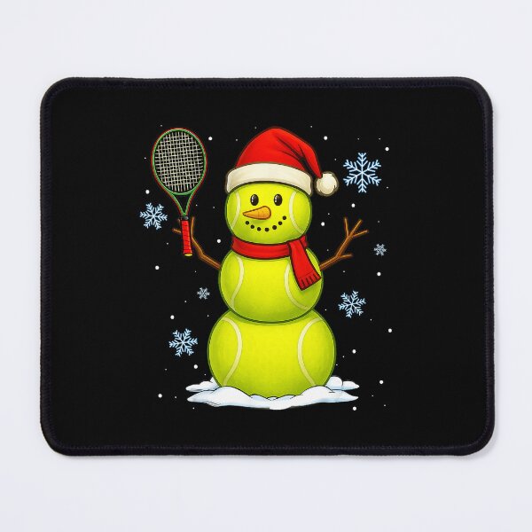 Item preview, Tennis Snowman Christmas Holiday Funny Design designed and sold by WayTBeenkenArt.