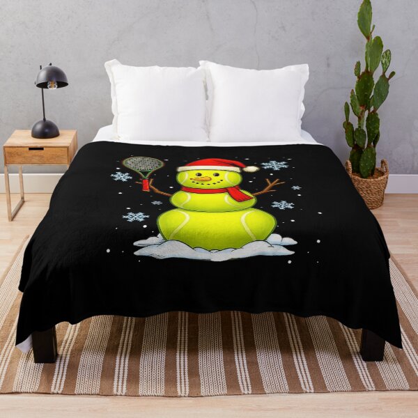 Item preview, Tennis Snowman Christmas Holiday Funny Design designed and sold by WayTBeenkenArt.