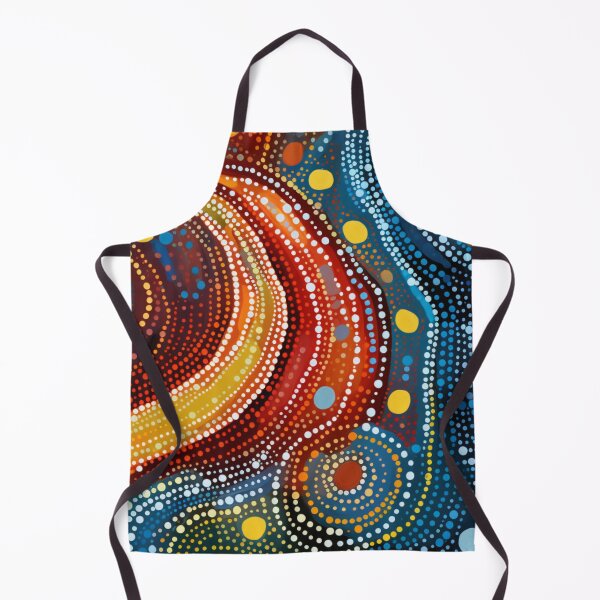Item preview, Aboriginal Inspired Dot Art - Deep Sea Hot and Cold Paths designed and sold by GrinGalore.