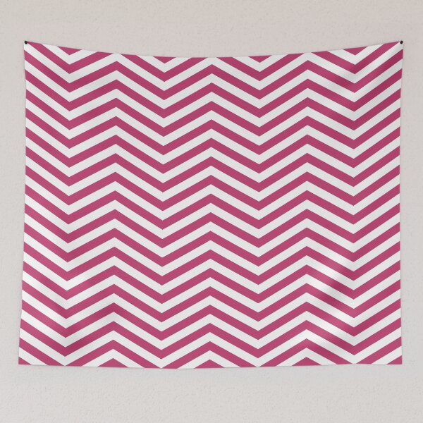 Item preview, White And Magenta Chevron Zigzag Pattern designed and sold by pattern-archive.