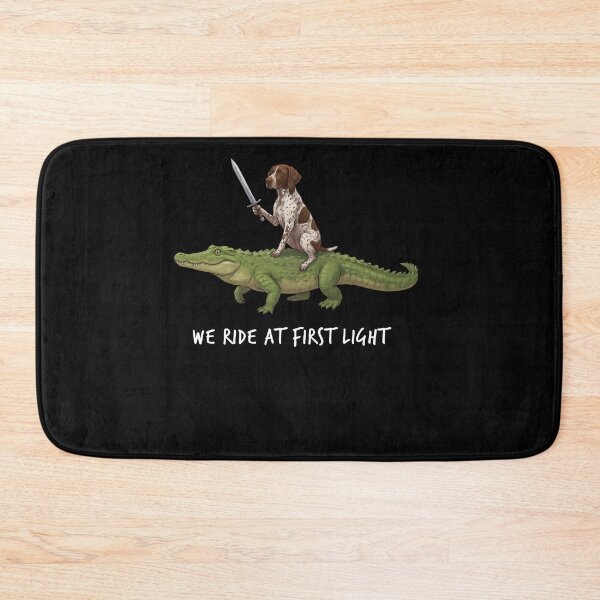 Item preview, We Ride at First Light Funny German Shorthaired Pointer Crocodile Dog Lover designed and sold by TerryConnells.