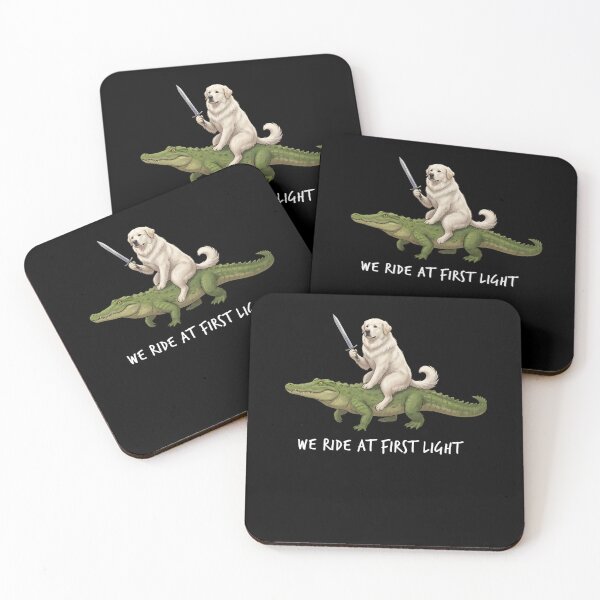 Item preview, We Ride at First Light Funny Great Pyrenees Crocodile Dog Lover designed and sold by TerryConnells.