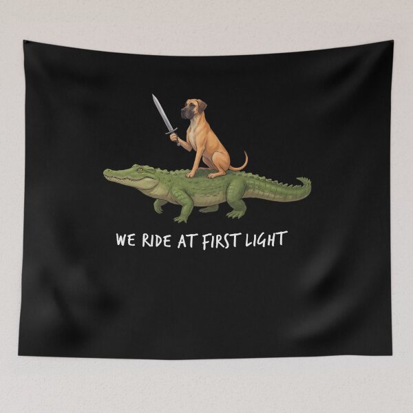 Item preview, We Ride at First Light Funny Great Dane Crocodile Dog Lover designed and sold by TerryConnells.