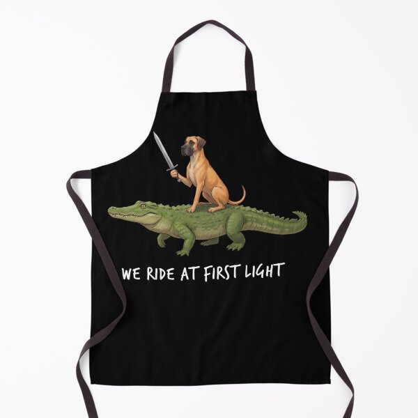 Item preview, We Ride at First Light Funny Great Dane Crocodile Dog Lover designed and sold by TerryConnells.