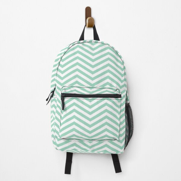 Item preview, White And Mint Chevron Zigzag Pattern designed and sold by pattern-archive.