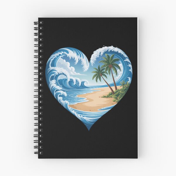 Item preview, Heart-Shaped Ocean Beach Palm Tree Vacation designed and sold by FaithAbbott.