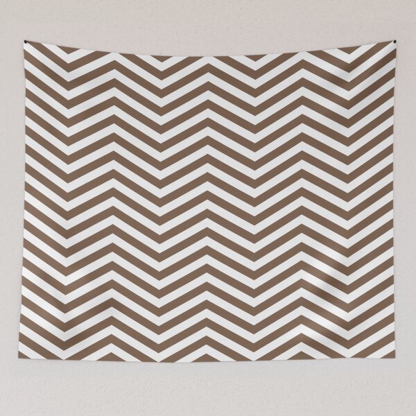 Item preview, White And Mocha Chevron Zigzag Pattern designed and sold by pattern-archive.