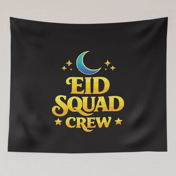 Item preview, Eid Squad Crew Crescent Moon – Funny Eid Mubarak designed and sold by kiralynstration.