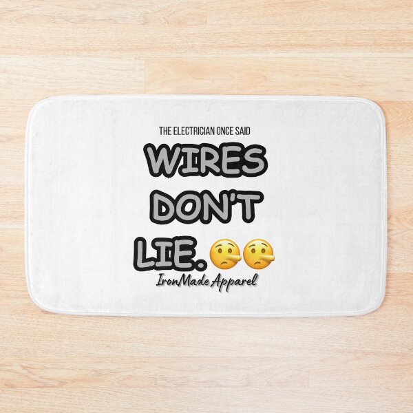 Item preview, Wires Don’t Lie Electrician T-Shirt | Funny Electrical Worker & Lineman Pride Tee designed and sold by IronMade Apparel.