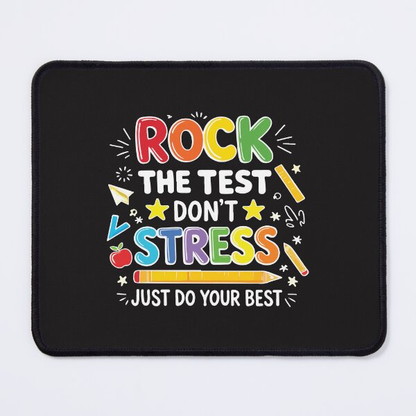 Item preview, Rock The Test Don’t Stress – Teacher Testing Motivation designed and sold by kiralynstration.