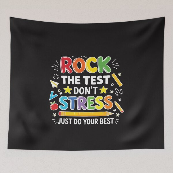 Item preview, Rock The Test Don’t Stress – Teacher Testing Motivation designed and sold by kiralynstration.