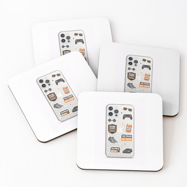 Item preview, Men’s Hustle iPhone Case Sticker Pack – Alpha Edition designed and sold by waghrahul9975.