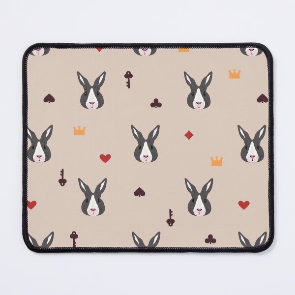Item preview, Alice Inspired Bunny Pattern – Wonderland Rabbit with Playing Card Symbols designed and sold by alijun.