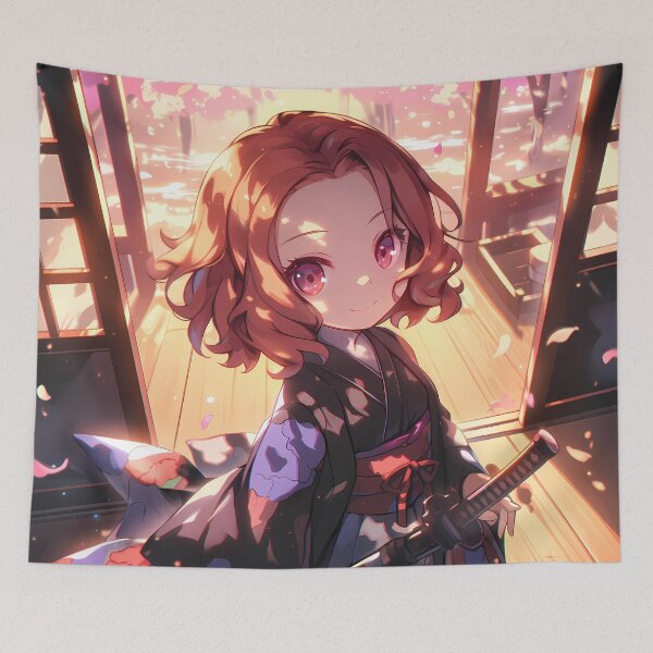 Item preview, Haru Okumura Persona 5 Pastel Sakura Kimono Chibi designed and sold by TanglenRabbit.