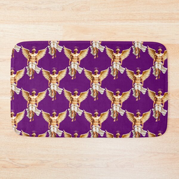 Item preview,   Golden Angels Pattern Design On Purple Background  designed and sold by PatternTitan.