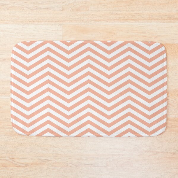 Item preview, White And Peach Chevron Zigzag Pattern designed and sold by pattern-archive.
