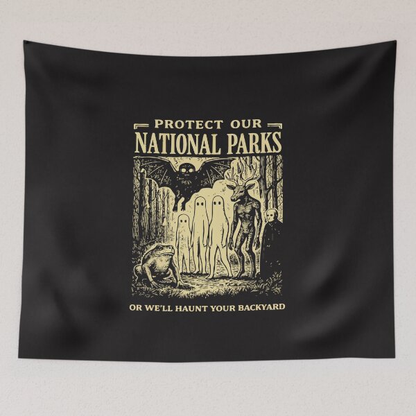 Item preview, Protect Our National Parks – Funny Nature Ghost Protest designed and sold by kiralynstration.