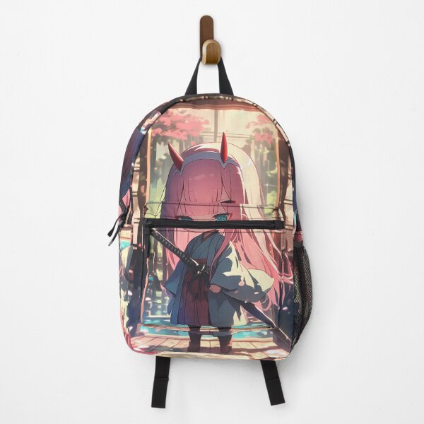 Item preview, Zero Two Darling In The Franxx Pink Hair Kimono Chibi designed and sold by TanglenRabbit.