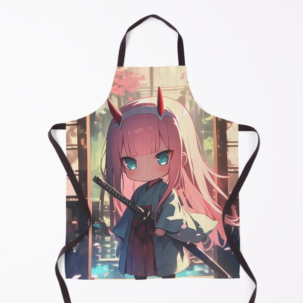 Item preview, Zero Two Darling In The Franxx Pink Hair Kimono Chibi designed and sold by TanglenRabbit.