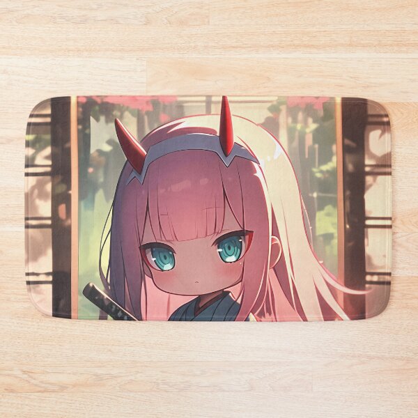 Item preview, Zero Two Darling In The Franxx Pink Hair Kimono Chibi designed and sold by TanglenRabbit.