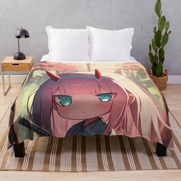 Item preview, Zero Two Darling In The Franxx Pink Hair Kimono Chibi designed and sold by TanglenRabbit.