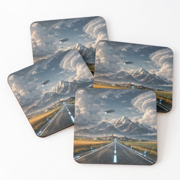 Item preview, Futuristic landscape between worlds designed and sold by Sigtrix.