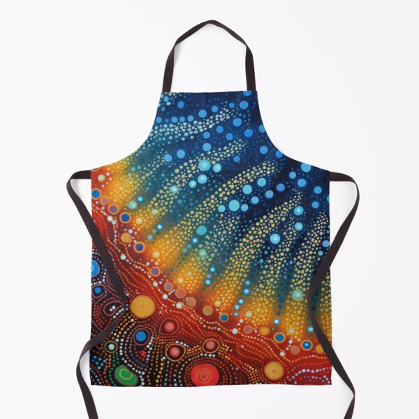 Item preview, Aboriginal Inspired Dot Art - Deep Sea Lava Path designed and sold by GrinGalore.