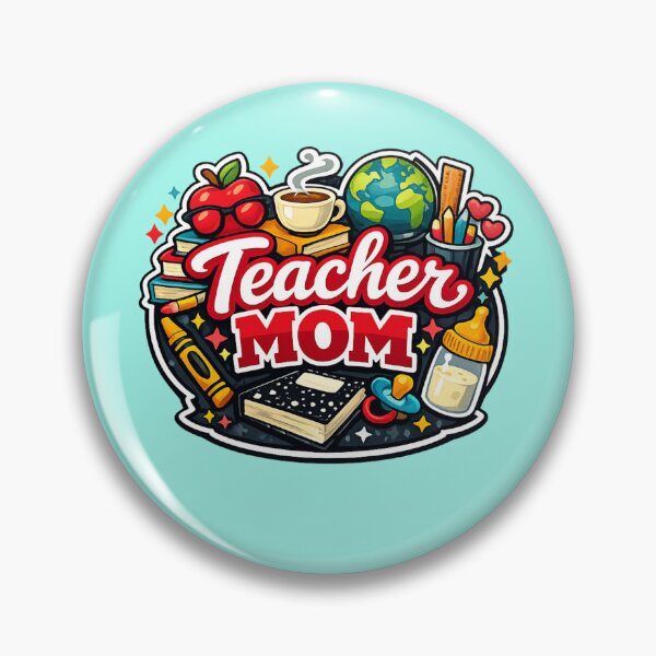 Item preview, Teacher mom logo  designed and sold by Teacuppupdesign.