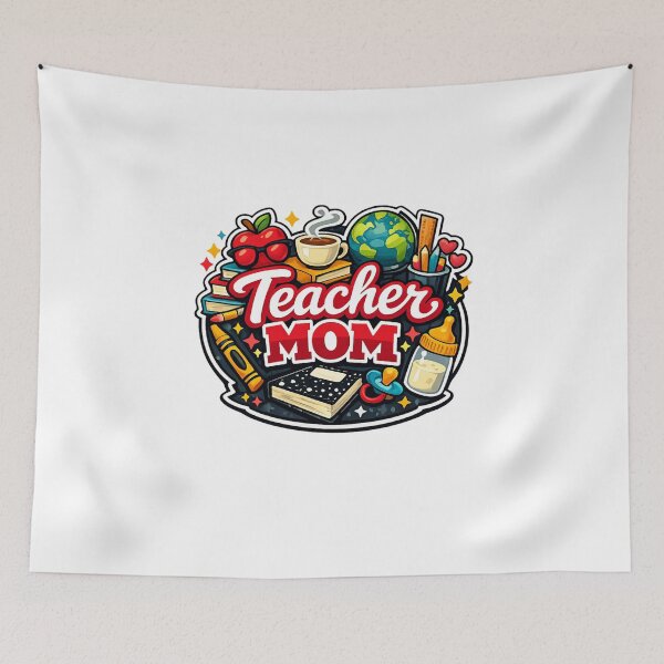 Item preview, Teacher mom logo  designed and sold by Teacuppupdesign.