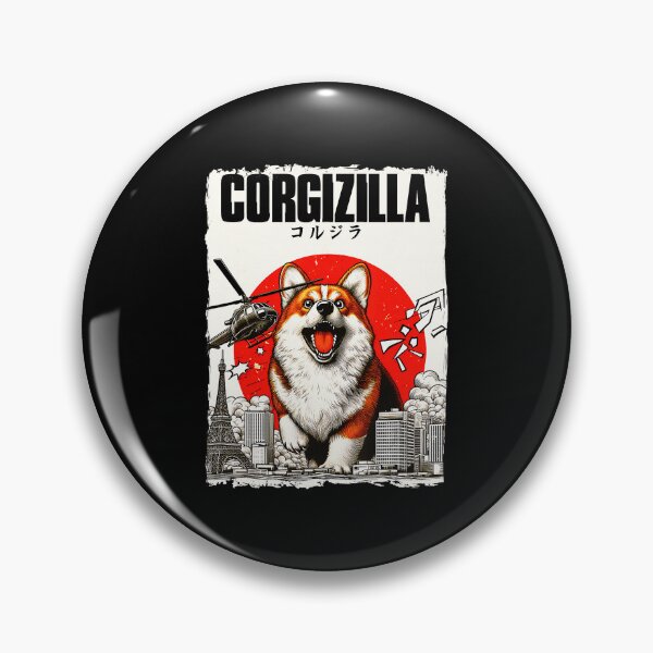 Item preview, Corgi Monster Japanese City Attack Funny Dog  designed and sold by titanlevi.