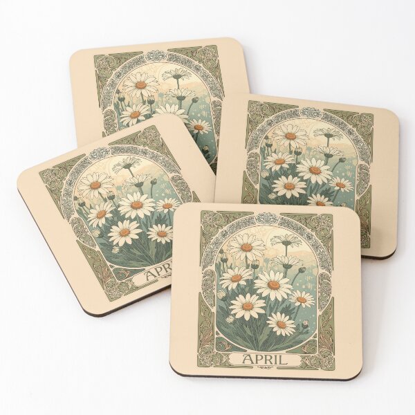 Item preview, Whimsical April Blooms Art Nouveau Design designed and sold by taiche.