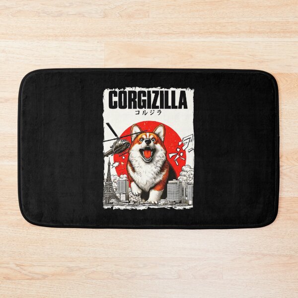 Item preview, Corgi Monster Japanese City Attack Funny Dog  designed and sold by titanlevi.