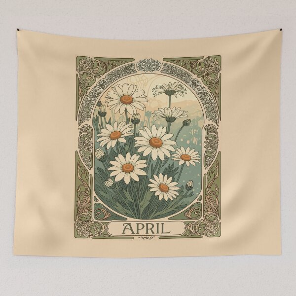 Item preview, Whimsical April Blooms Art Nouveau Design designed and sold by taiche.