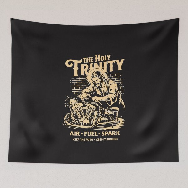 Item preview, Holy Trinity Air Fuel Spark – Funny Mechanic Biker Humor designed and sold by kiralynstration.