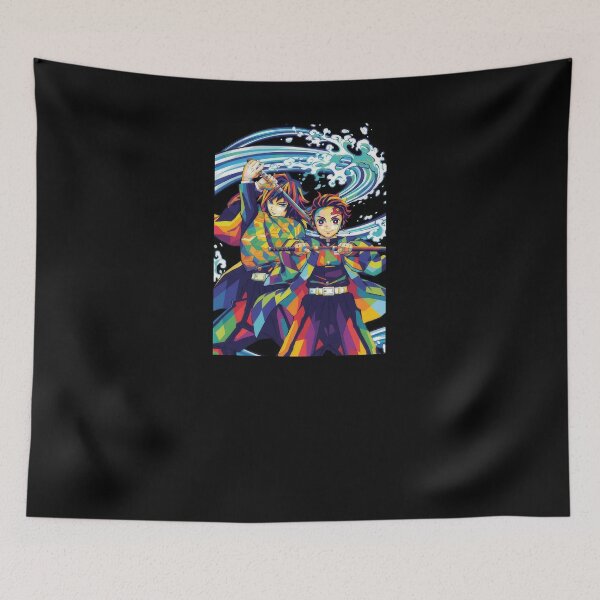 Item preview, Tanjiro and Giyu Demon Slayer designed and sold by sandrahofer-art.