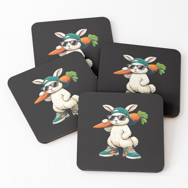 Item preview, Funny Easter Bunny With Carrot – Cute Rabbit Kids designed and sold by kiralynstration.