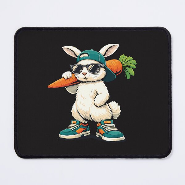 Item preview, Funny Easter Bunny With Carrot – Cute Rabbit Kids designed and sold by kiralynstration.
