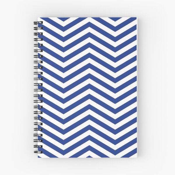 Item preview, White And Royal Blue Chevron Zigzag Pattern designed and sold by pattern-archive.