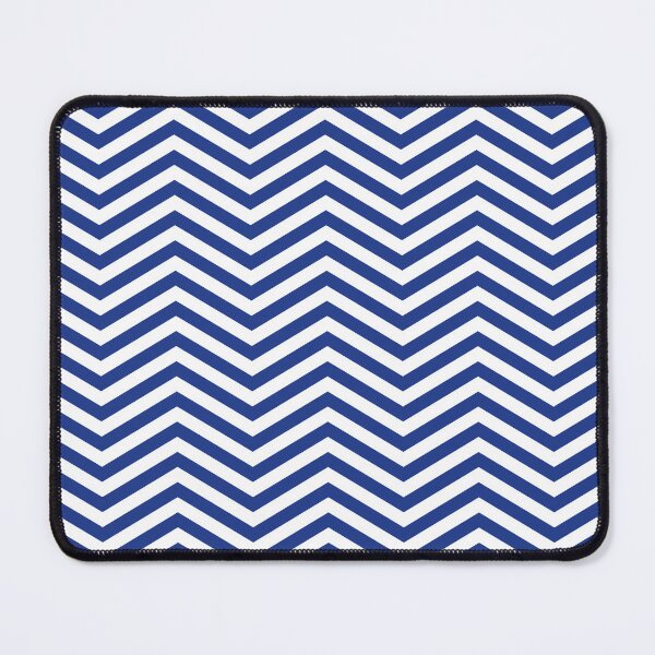 Item preview, White And Royal Blue Chevron Zigzag Pattern designed and sold by pattern-archive.