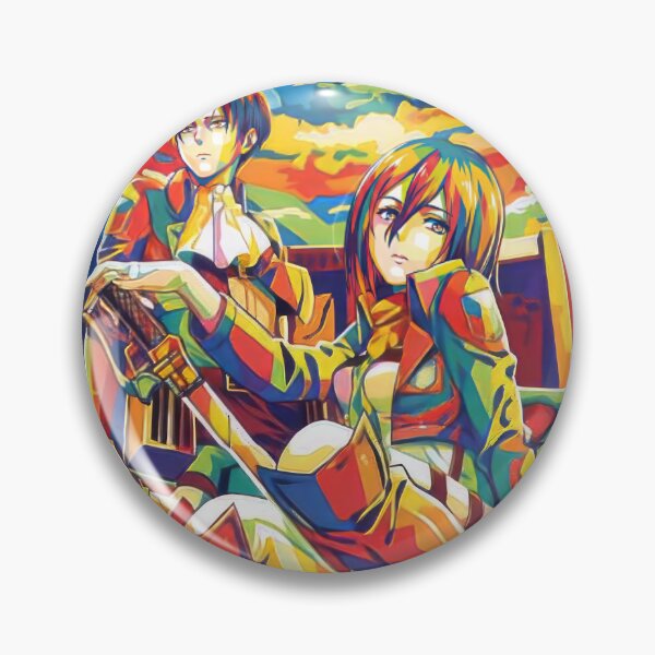 Item preview, Mikasa Ackerman and Levi Ackerman Wpap Art designed and sold by sandrahofer-art.
