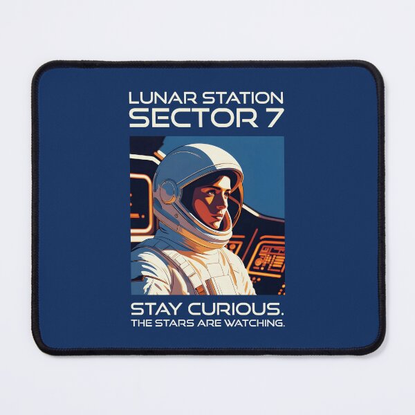 Item preview, Stay Curious Space Sci-Fi Retro designed and sold by SplashTastic.