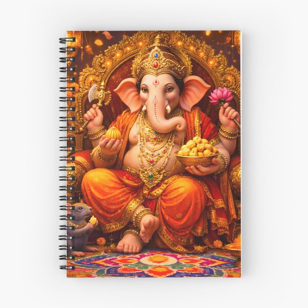 Item preview, Colorful Lord Ganesha Illustration | Hindu God Spiritual Art | Ganesh Festival Design designed and sold by CosmicLotusArt.