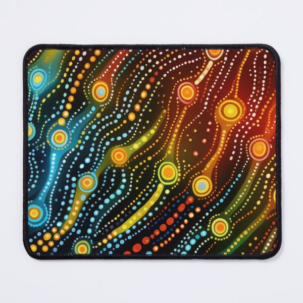 Item preview, Aboriginal Inspired Dot Art - Deep Sea Wavy Trails designed and sold by GrinGalore.