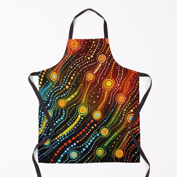 Item preview, Aboriginal Inspired Dot Art - Deep Sea Wavy Trails designed and sold by GrinGalore.